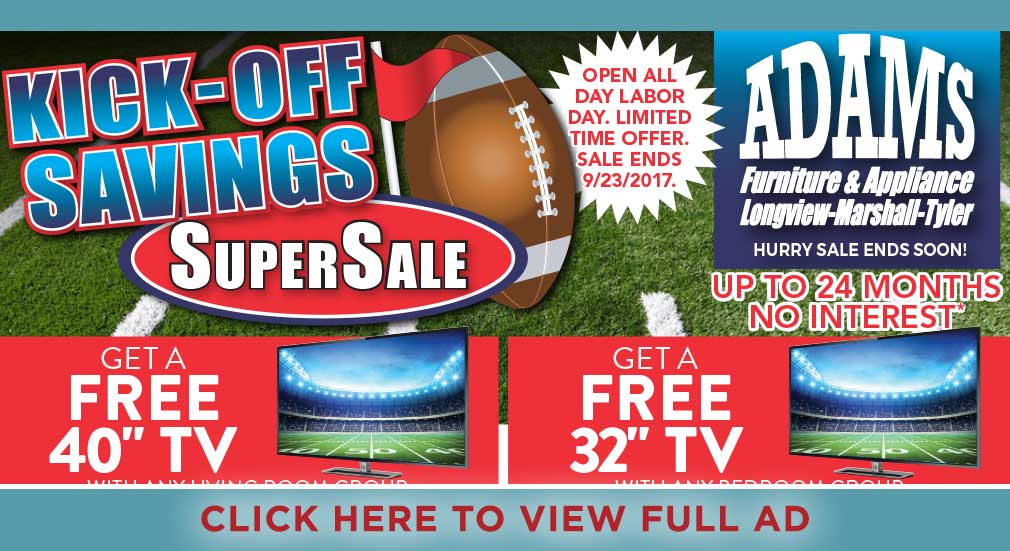 Furniture, appliances, electronics, mattresses in Longview, Tyler and