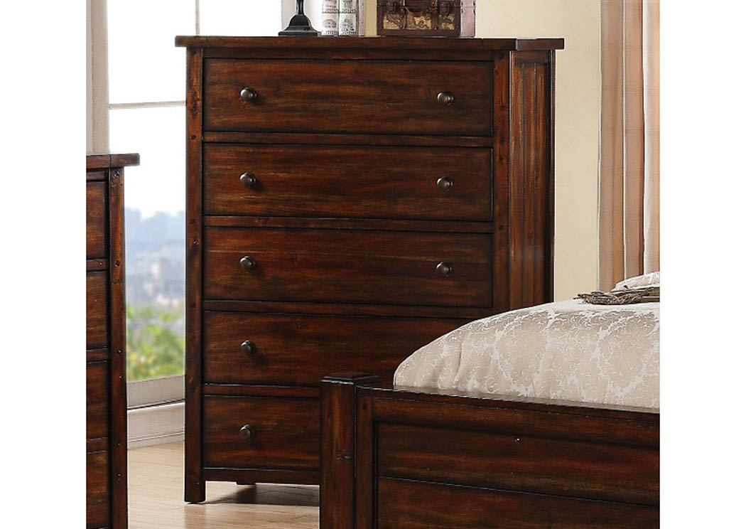 Taft Furniture & Sleep Center MB41 Rustic 5Drawer Chest