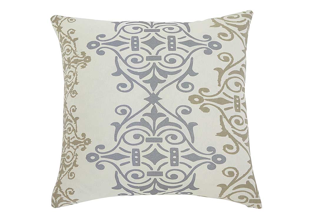 Scroll Gray/Brown Pillow (4/CS) ROSES Flooring and Furniture