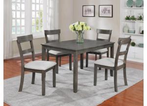 Henderson 5 Pack Dinette Set Distressed Grey Henderson 5 Pack Dinette Set Distressed Grey