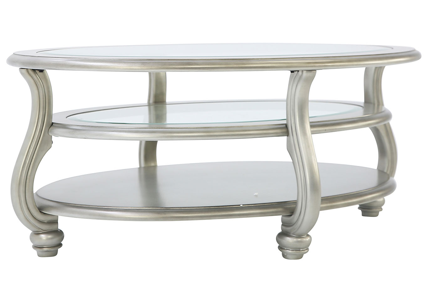 Coralayne Oval Cocktail Table Ivan Smith Furniture