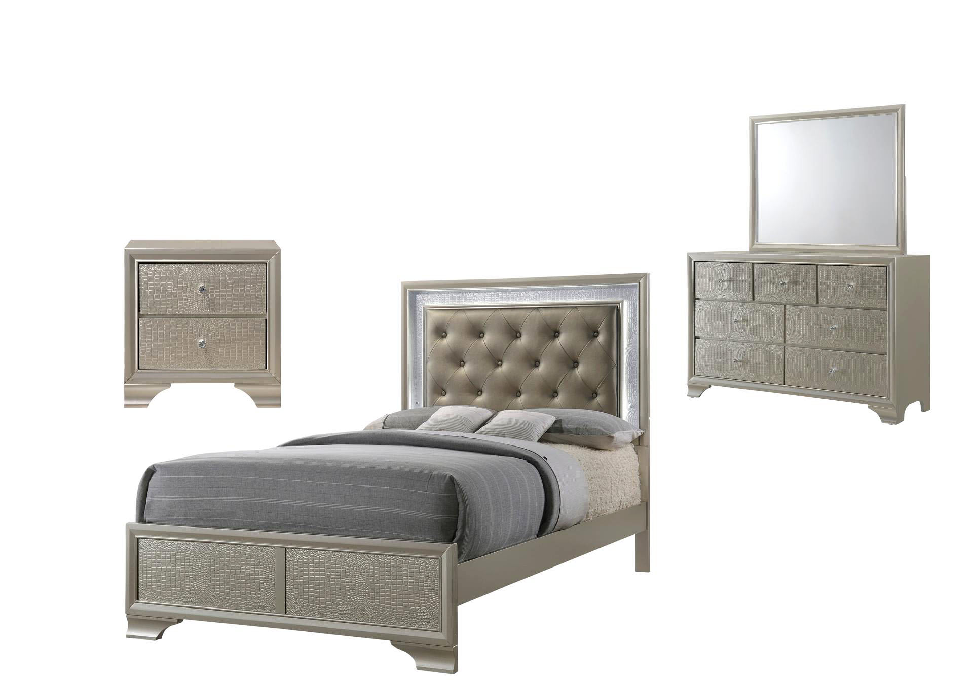 Ivan Smith Lyssa Full Led Bedroom Set