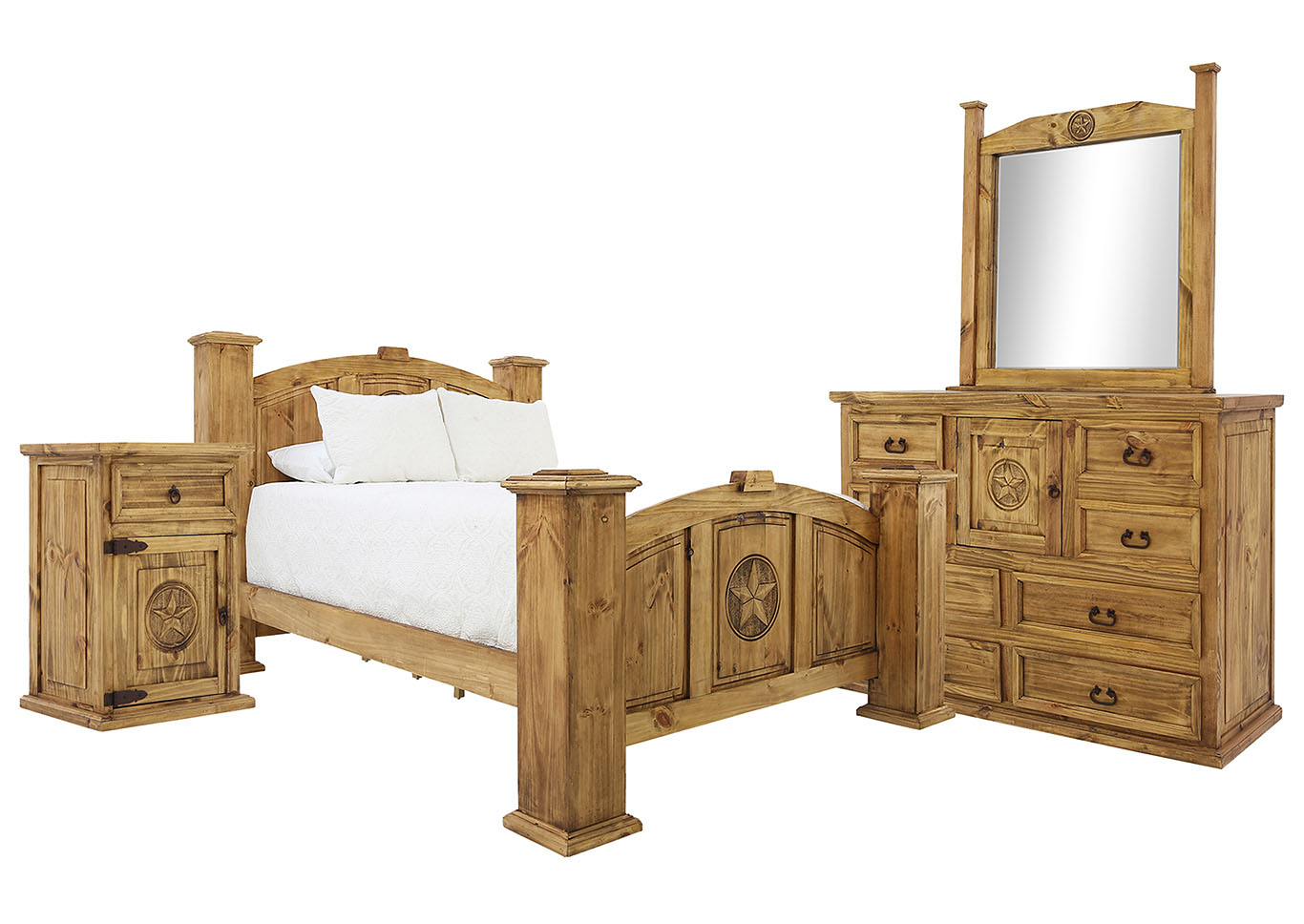 Ivan Smith Casa Honey With Star King Bedroom Set