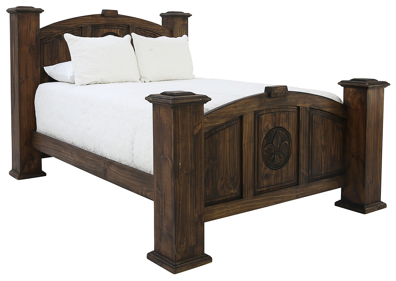 Ivan Smith Casa Antique With Fleur De Lis Queen Bed