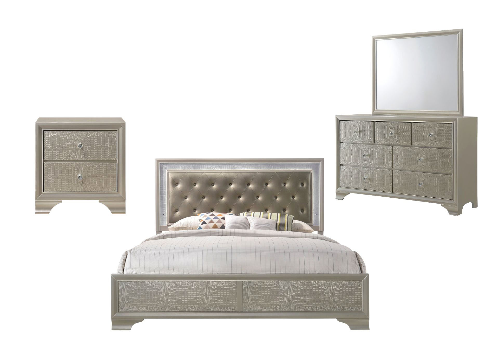 Ivan Smith Lyssa King Led Bedroom Set