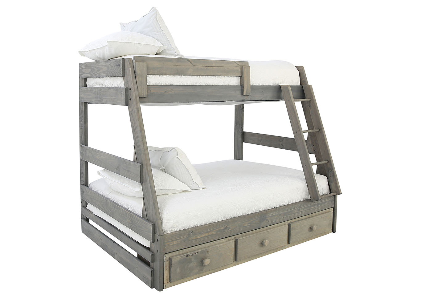 Ivan Smith Sawyer Driftwood Twin Over Full Bunkbed With