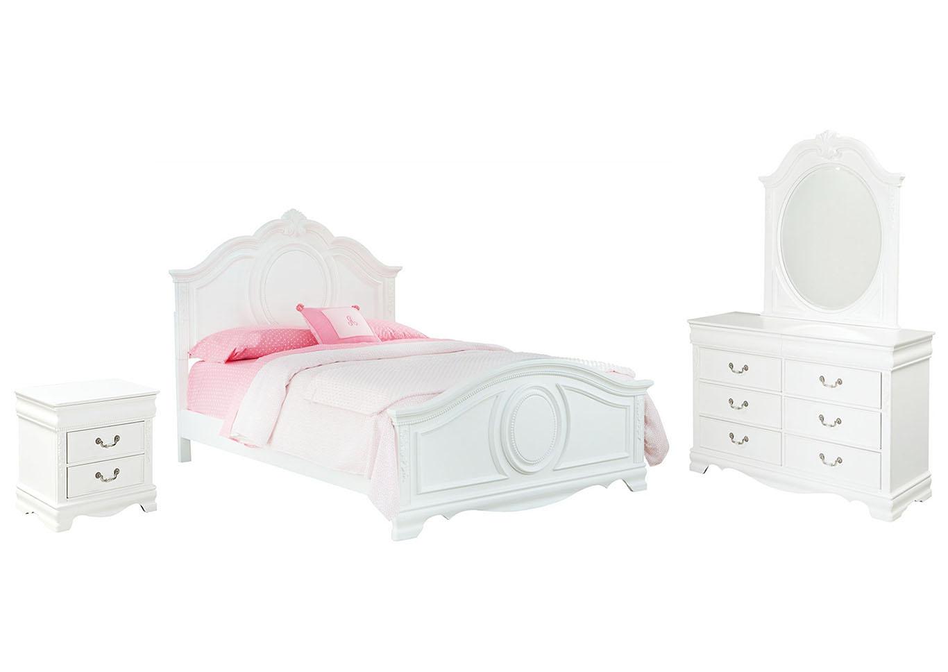 Ivan Smith Jessica White Twin Bedroom Set