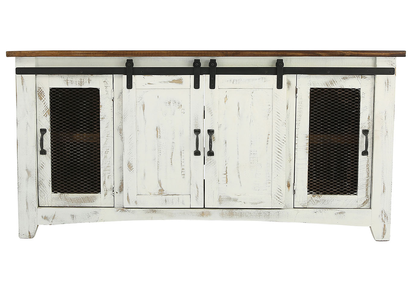 Ivan Smith Pueblo Barn Door Tv Stand