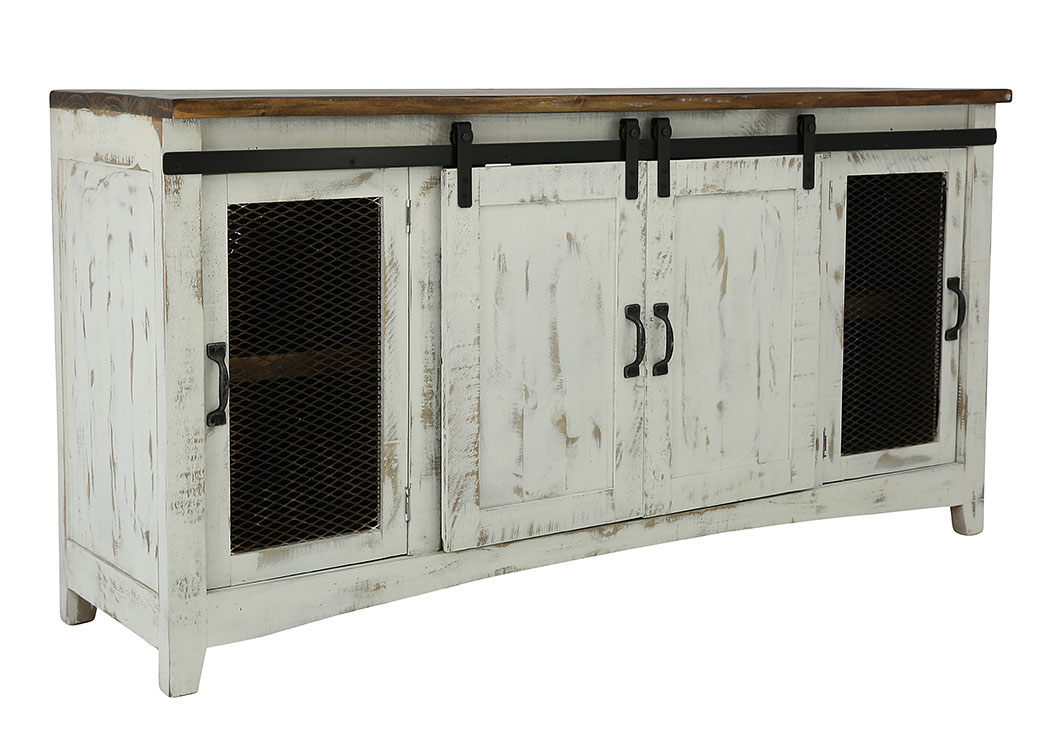 Ivan Smith Pueblo White Tv Stand