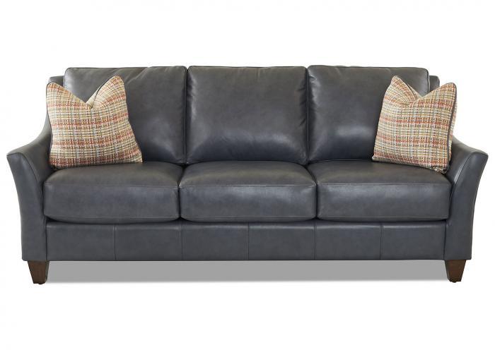 The Old Brick Furniture Company Joanna All Leather Sofa By Klaussner