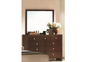 Tucker Furniture Crown Mark Contemporary Dark Brown Dresser Mirror