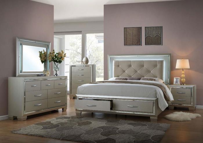 underpriced furniture platinum queen bedroom set